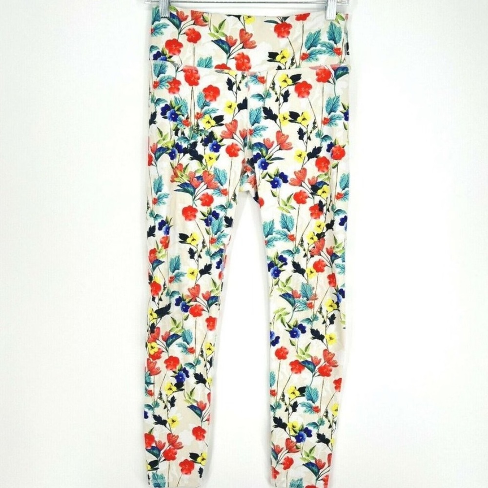 Fabletics High Waisted Leggings “Poppy Field” Floral - M